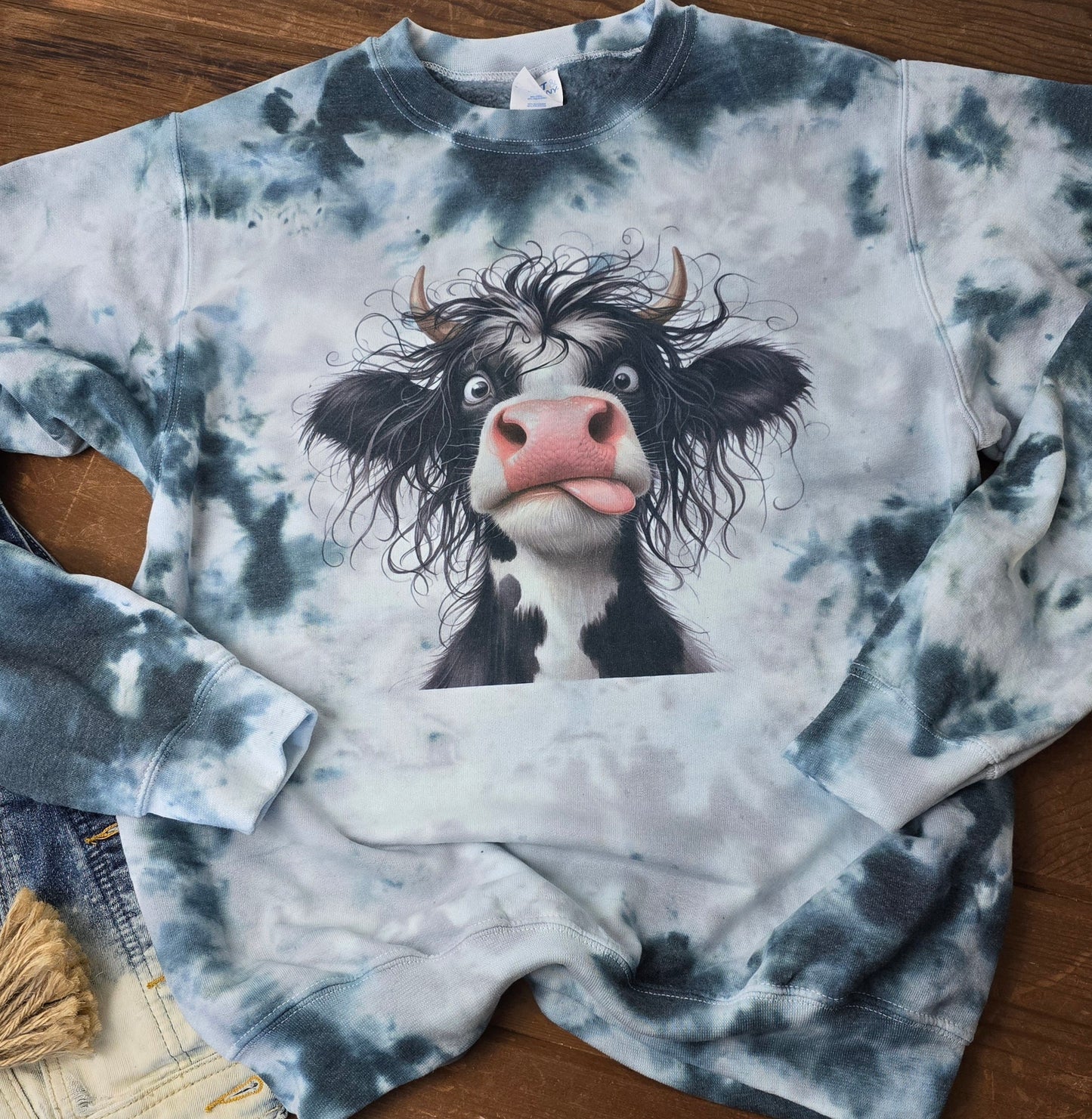 Silly cow tie dye
