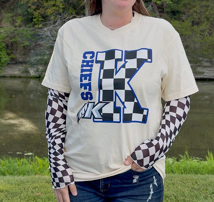 Large Checkered Keokuk Chiefs