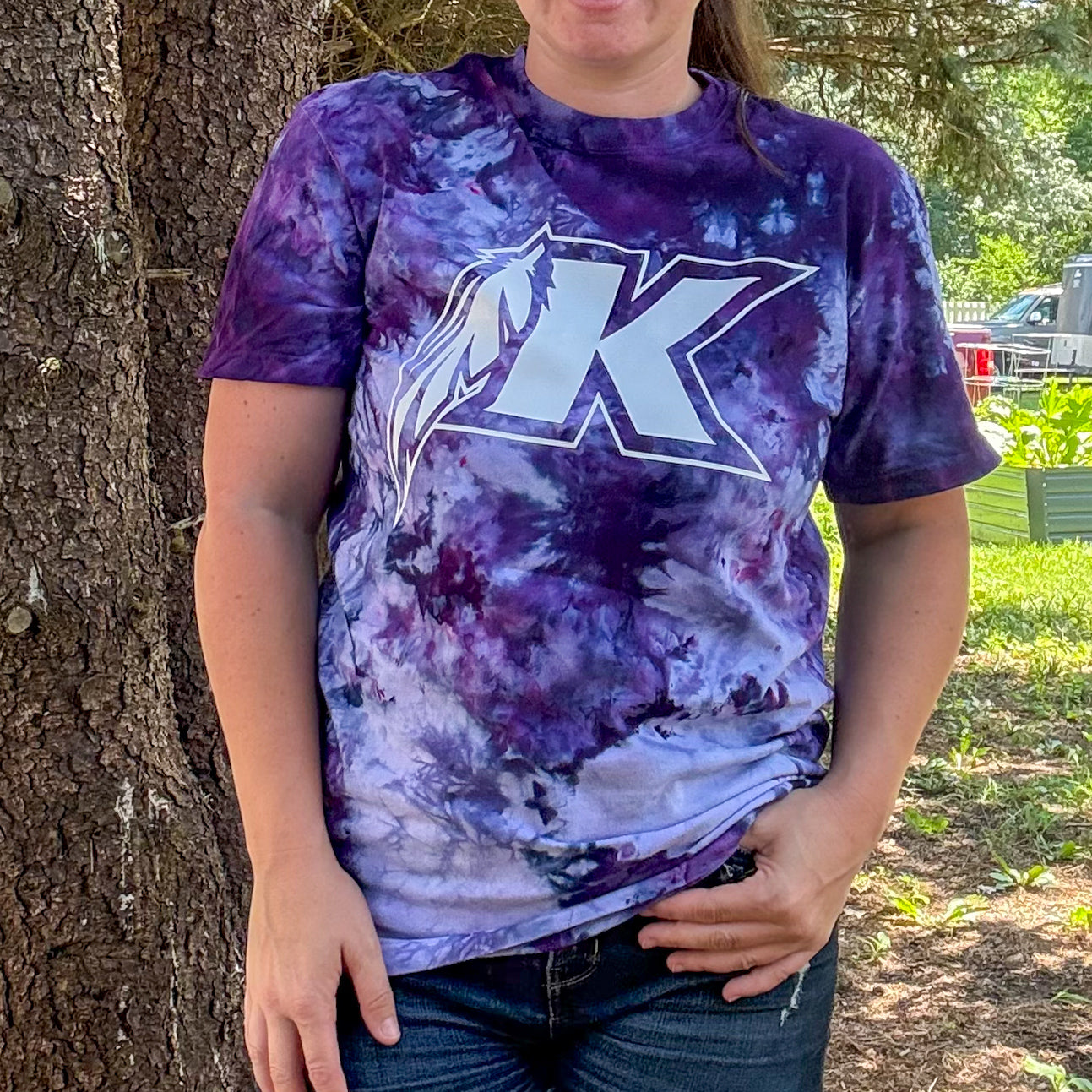 Ice dyed Keokuk Chiefs tshirt