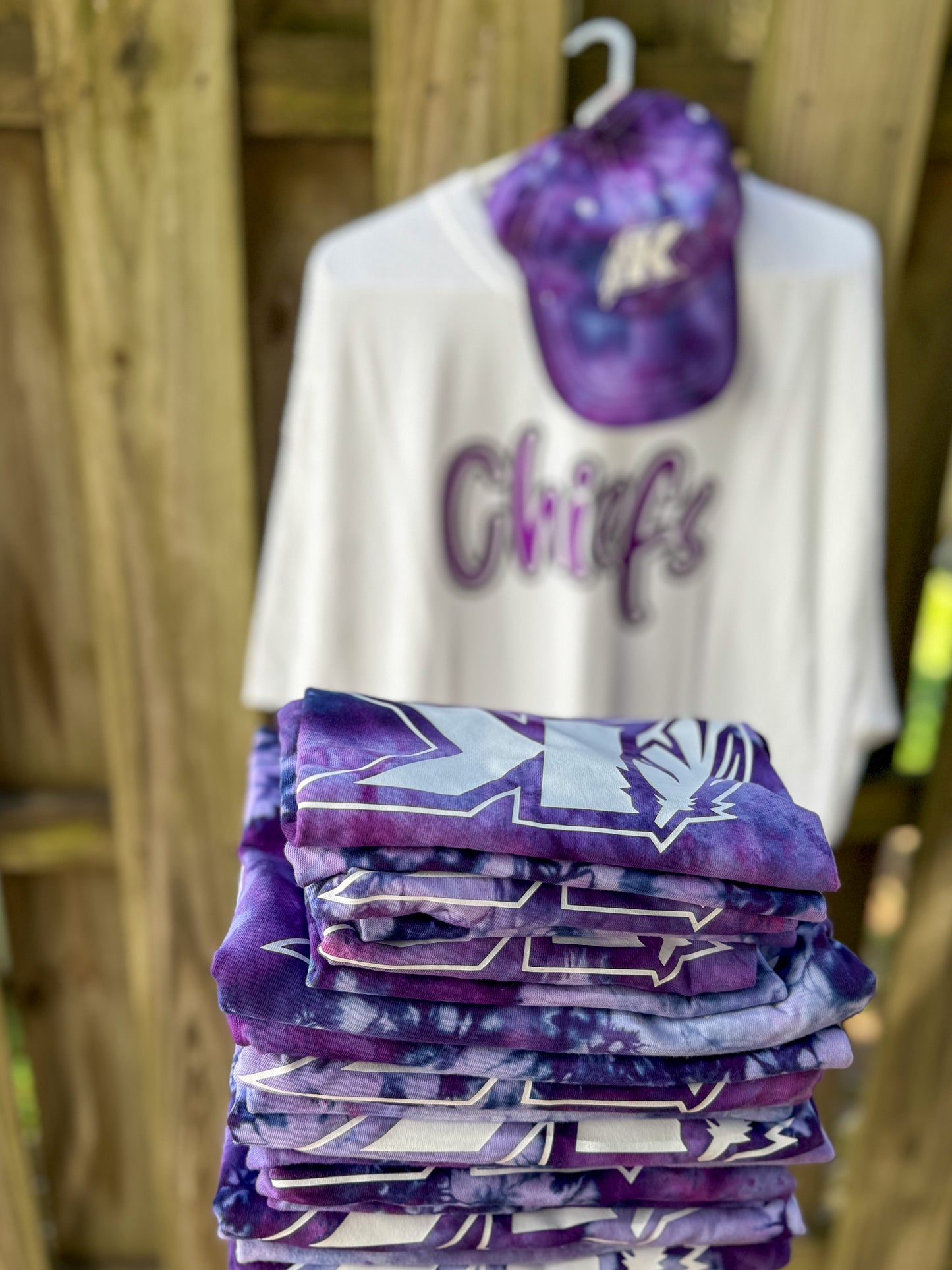 Ice dyed Keokuk Chiefs tshirt
