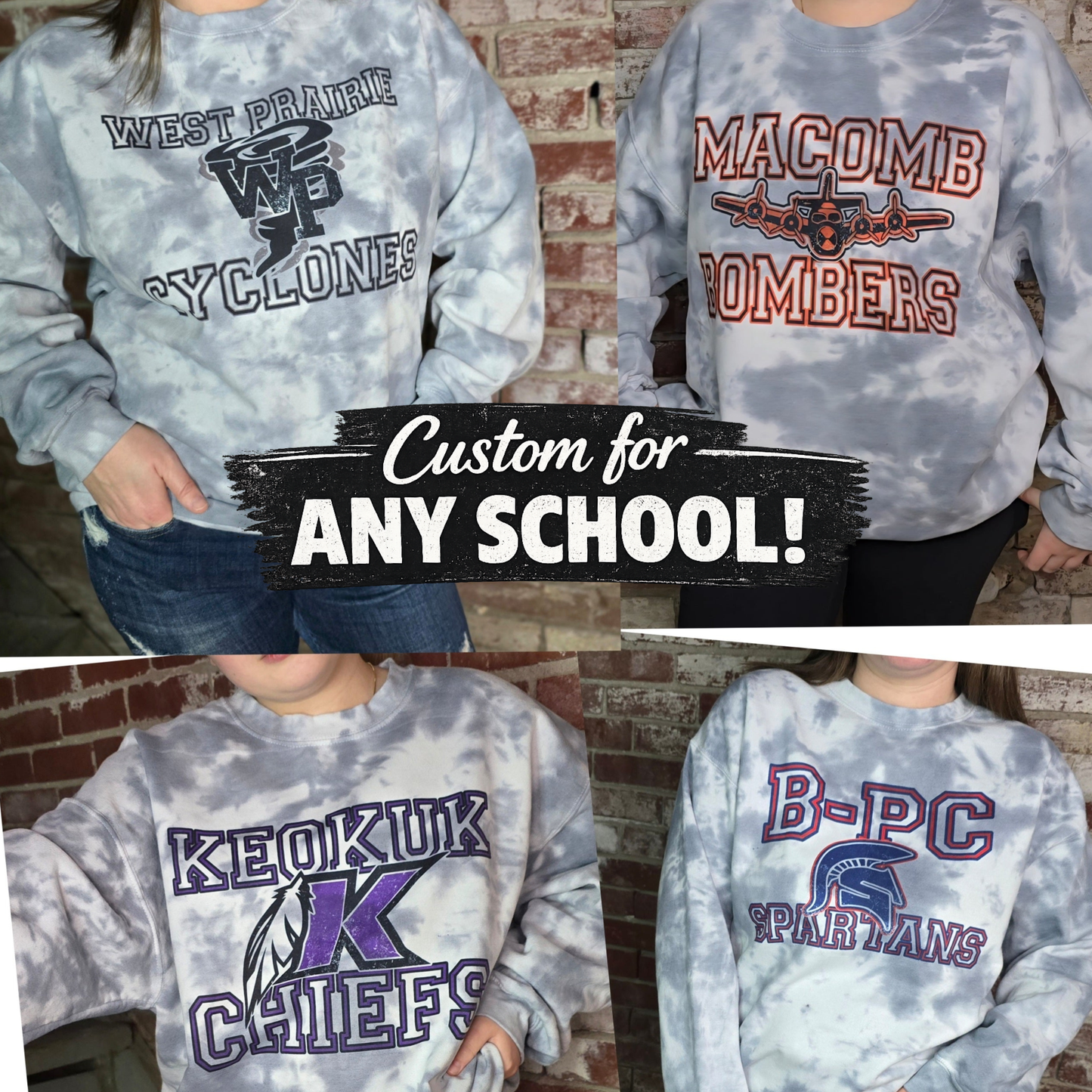 Spirit Tie Dye Distressed – Custom