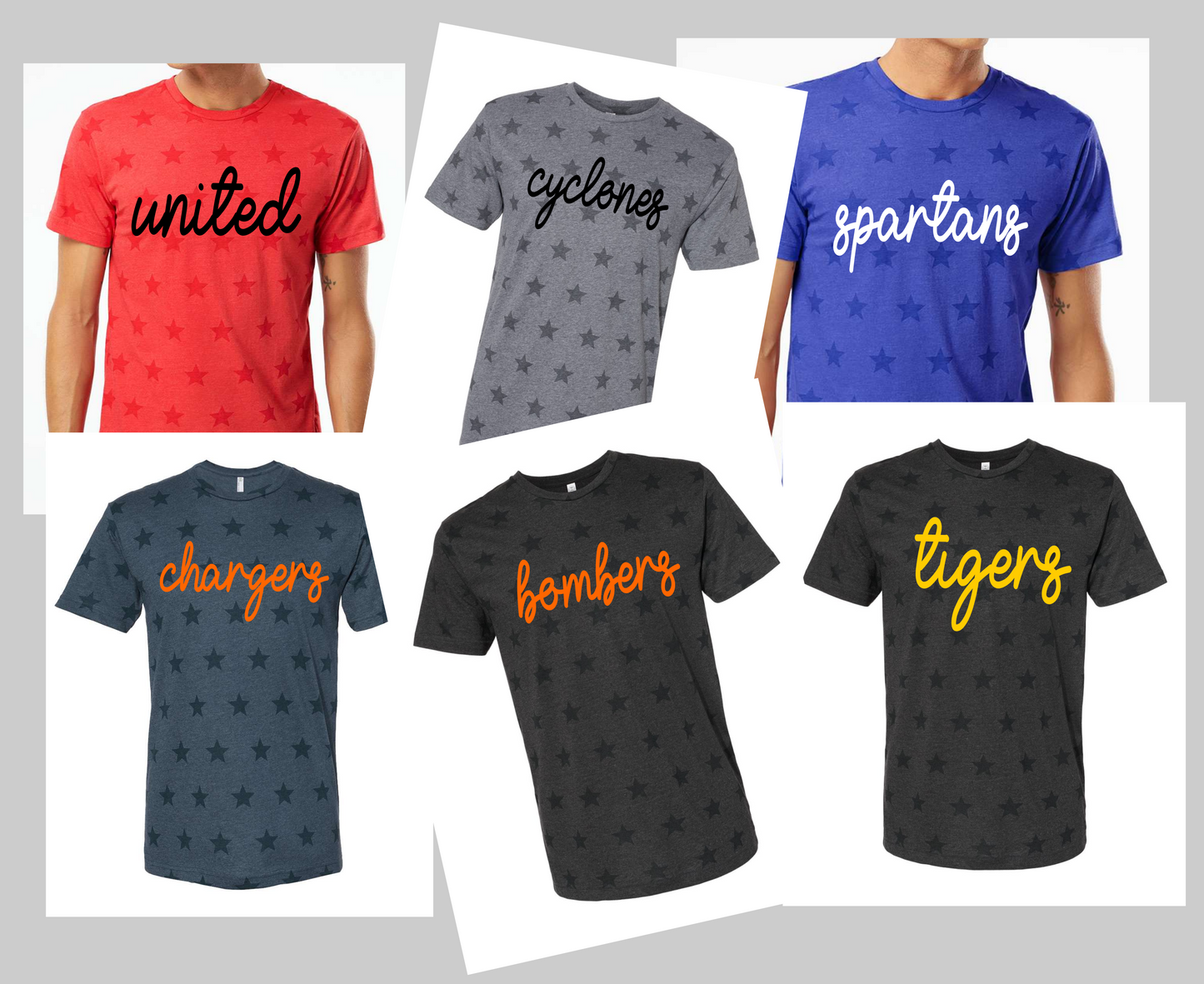 Spirit Star glitter tees