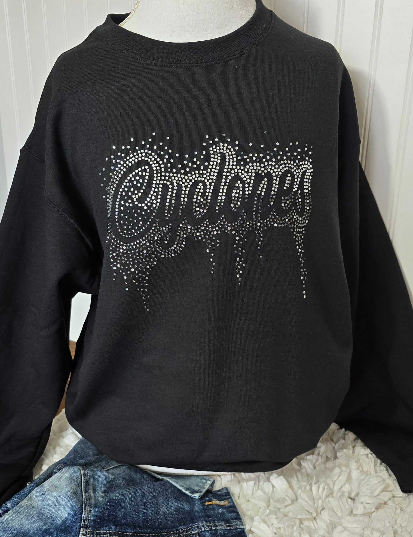 Rhinestone drip Cyclones