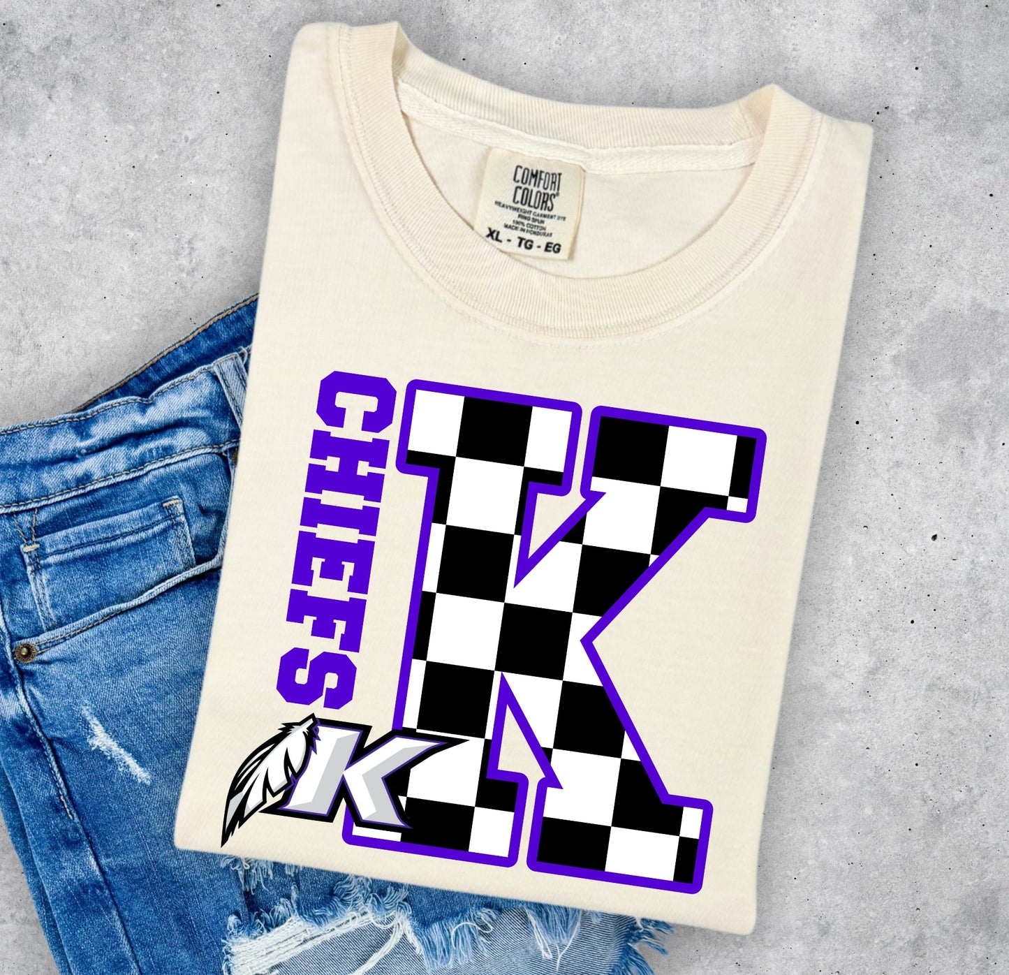 Large Checkered Keokuk Chiefs
