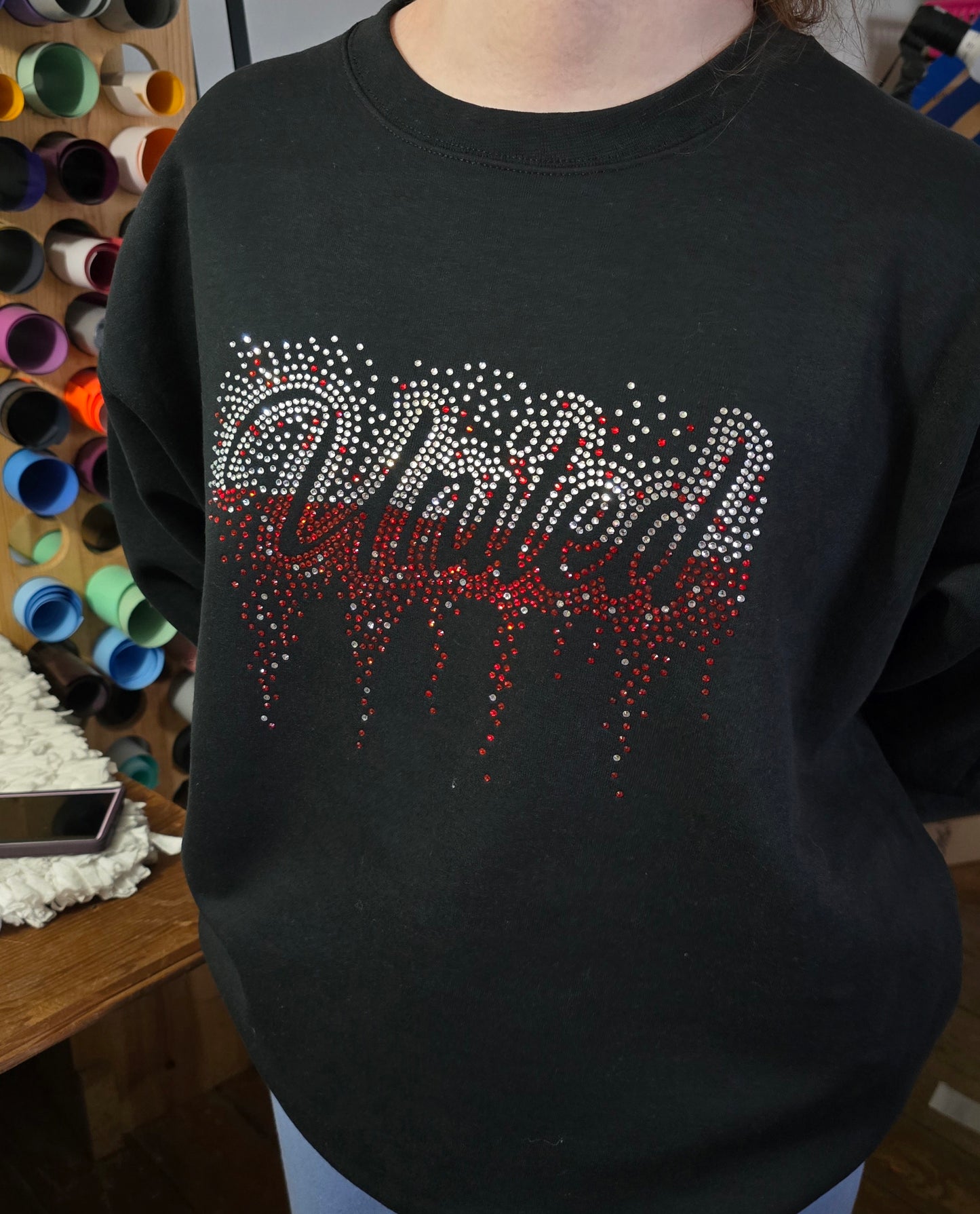Rhinestone drip United
