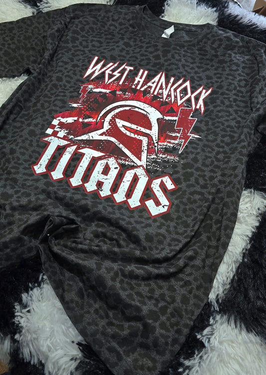 WH Titans Rocker Tee Leopard