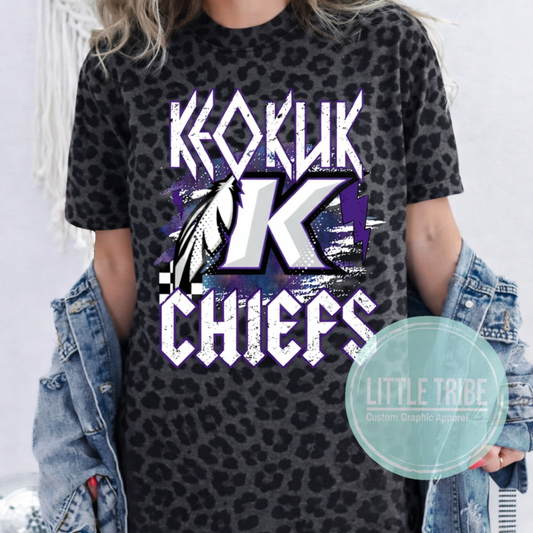 Chiefs Rocker Tee Leopard