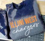 Illini West Charger Bleached sweatshirt