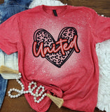 Leopard Heart Spirit Tee -Adult