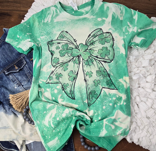 Shamrock bow bleached