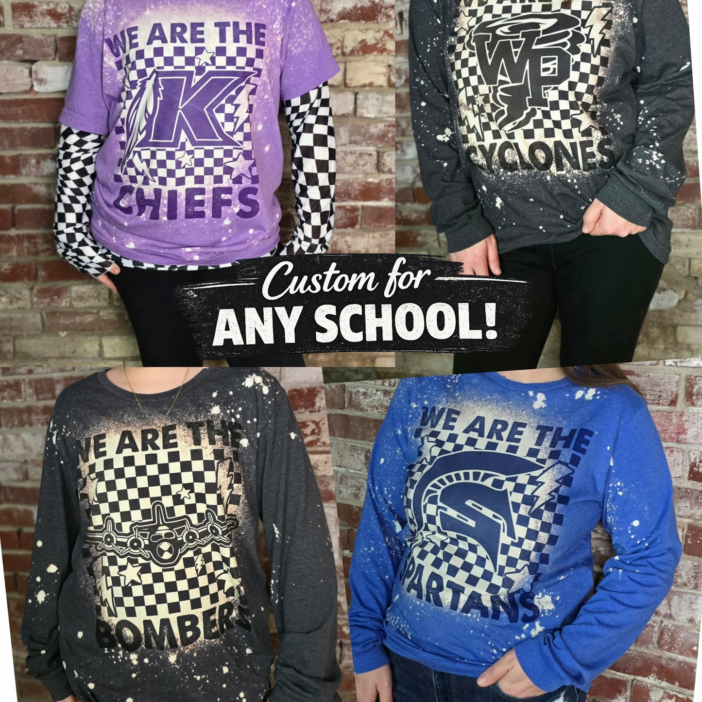 We are spirit checkered – Custom