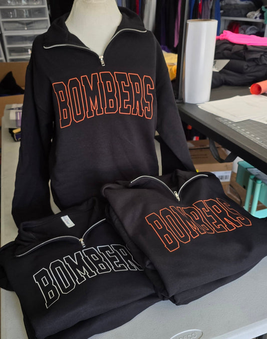 Bombers Ouline Quarter zip