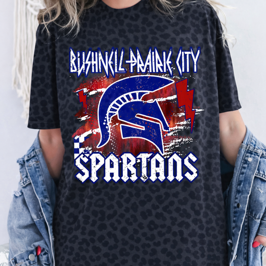 Spartans Rocker Tee Leopard