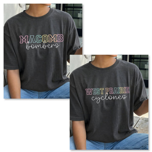 Custom Spirit pastel multi color