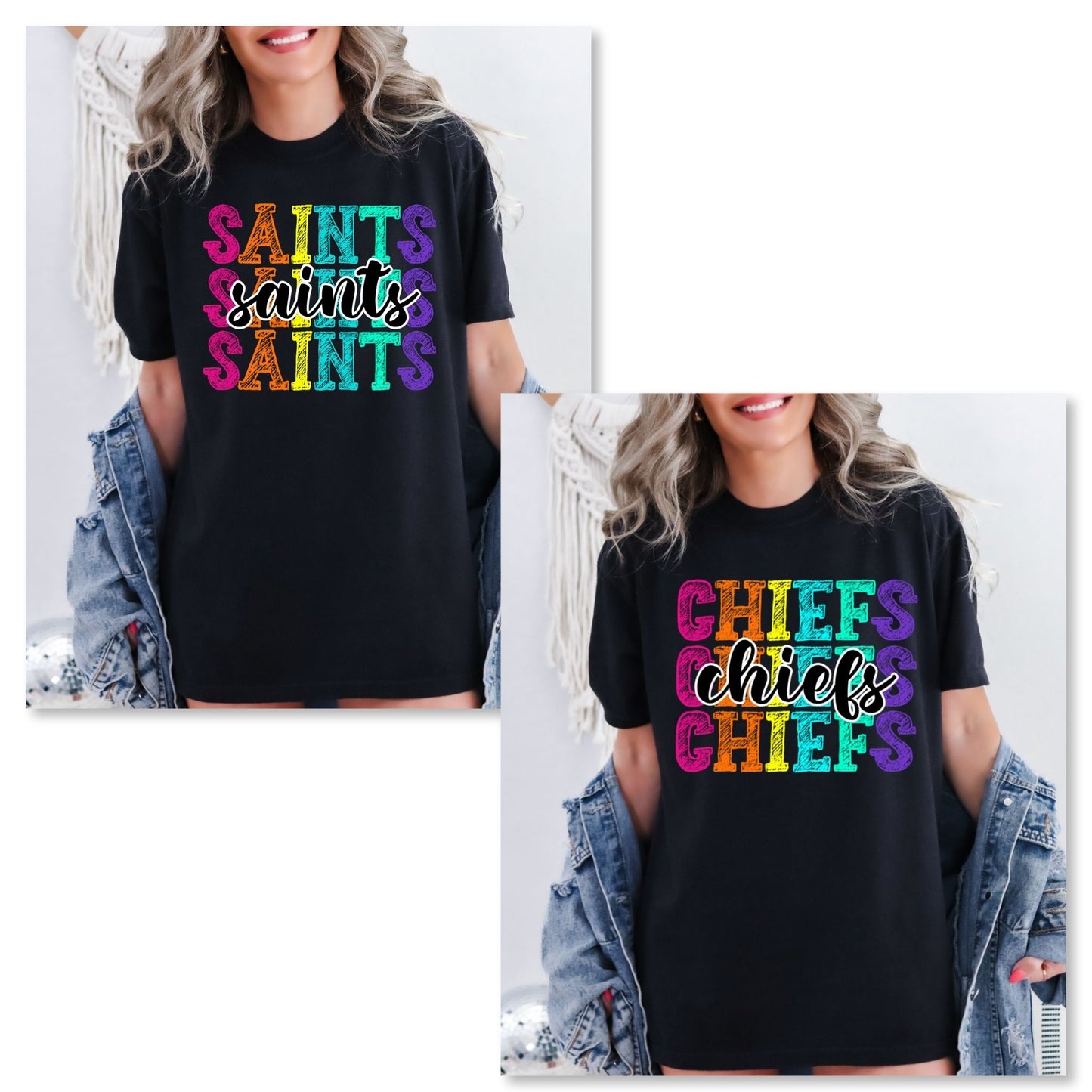 Custom bright color sketch