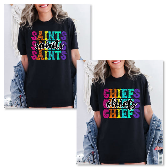 Custom bright color sketch
