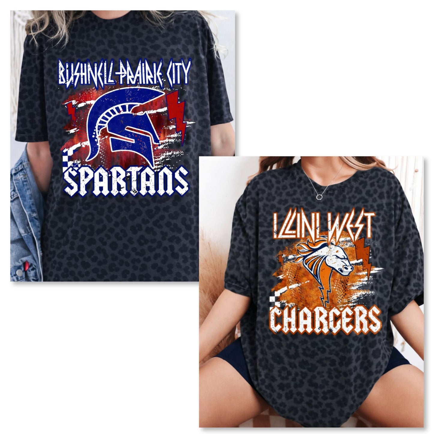 Rocker Tee Leopard - Custom
