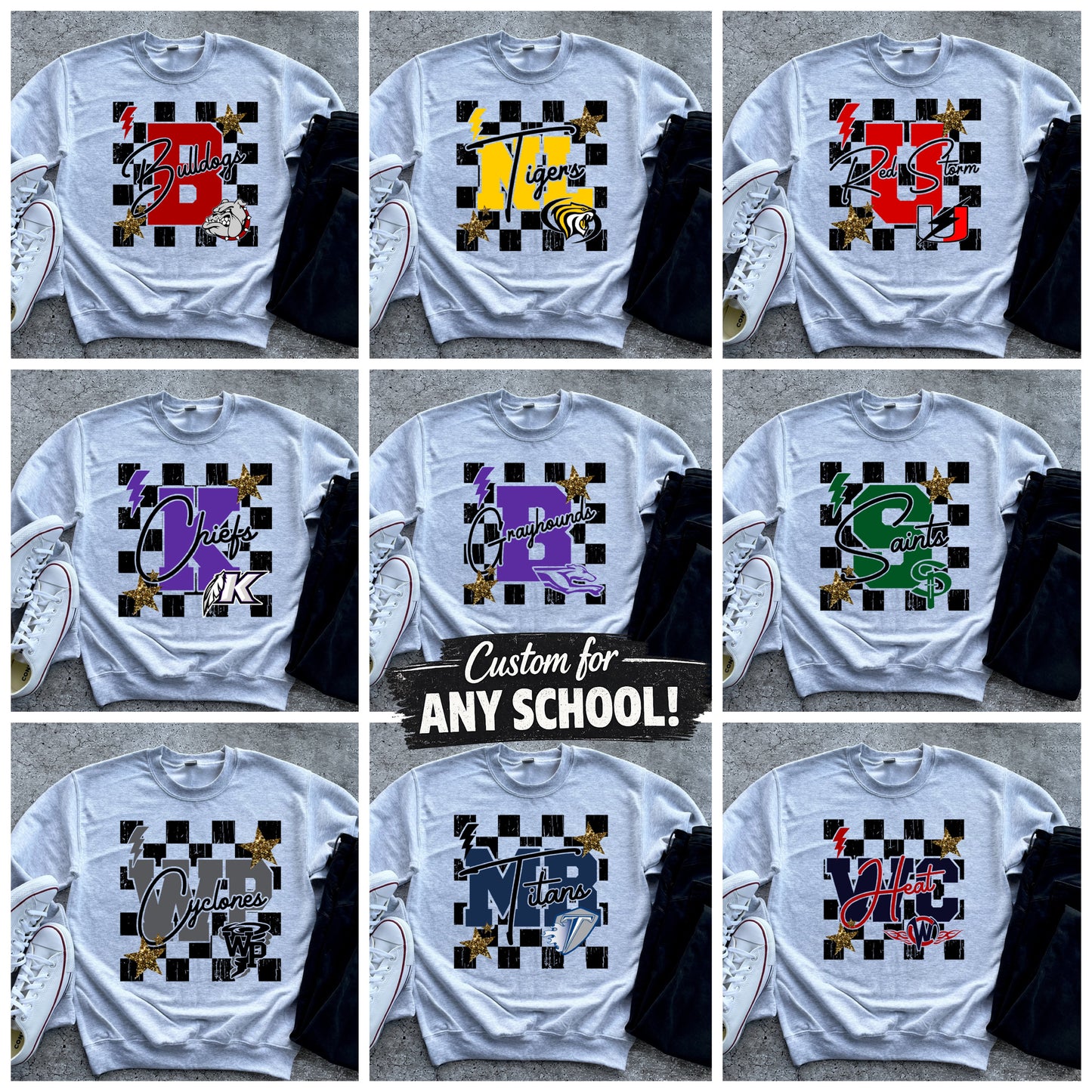 Checkered Star – Custom