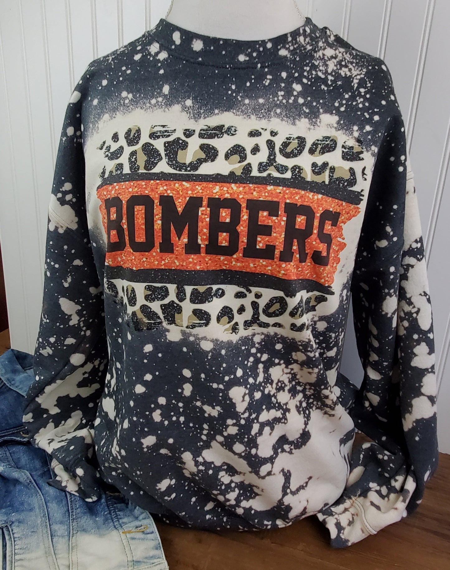 Bombers Glitter Leopard