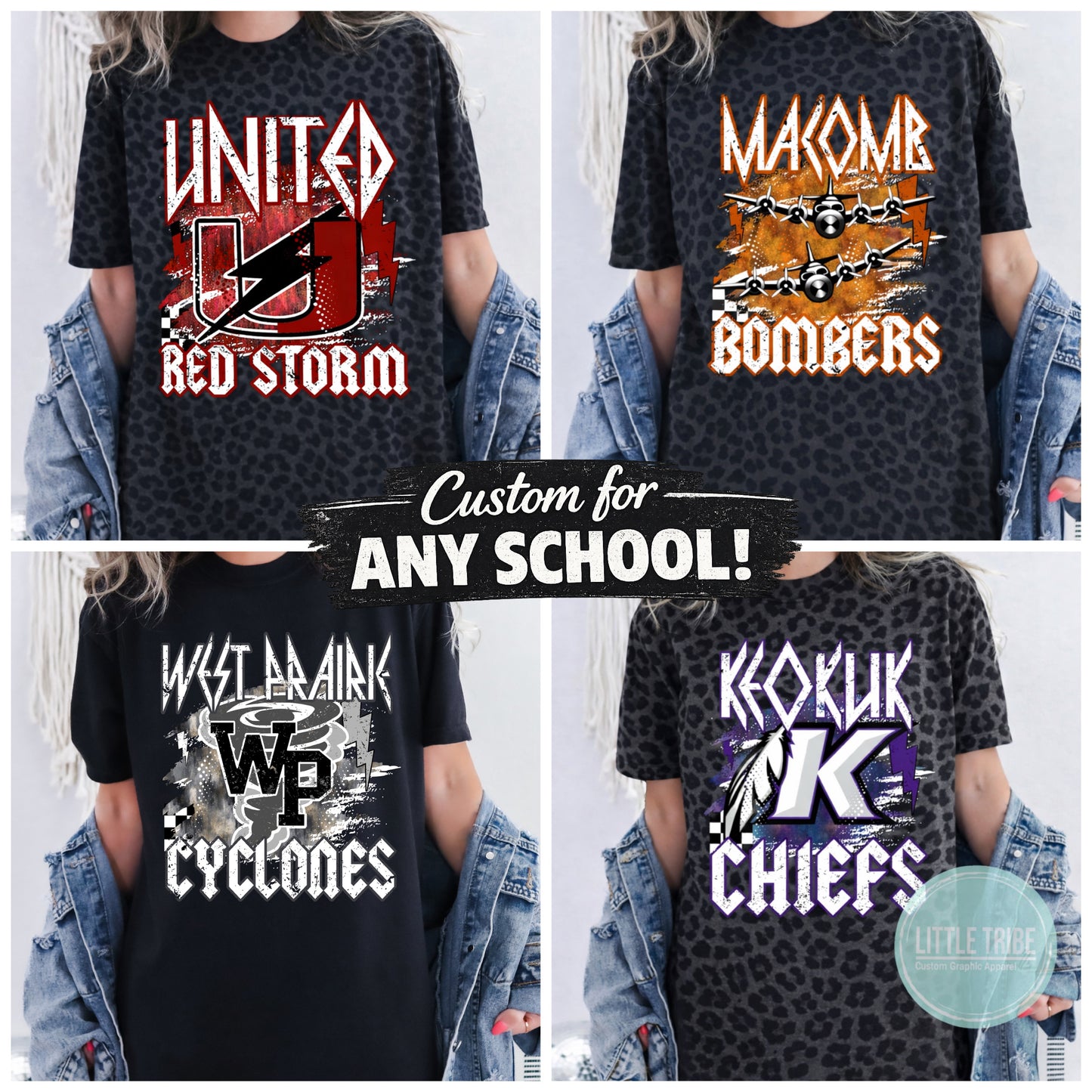Rocker Tee Leopard - Custom