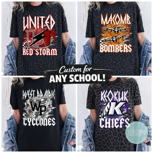 Rocker Tee Leopard - Custom