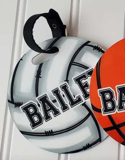 Volleyball bag tag