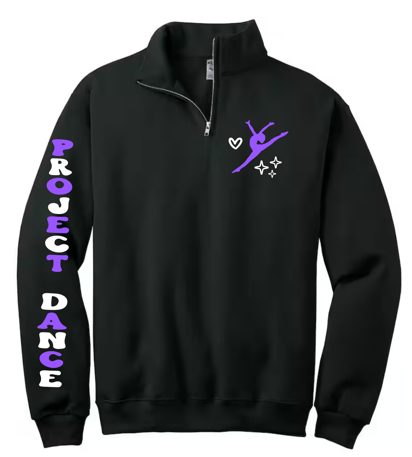 PDC bubble letter quarter zip