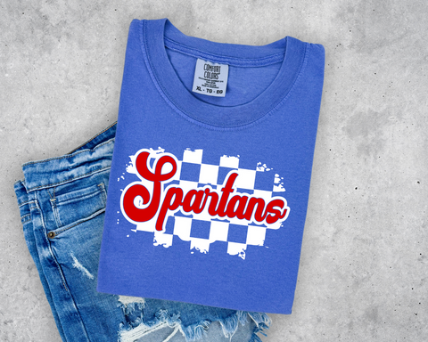 Spartans spirit checkered