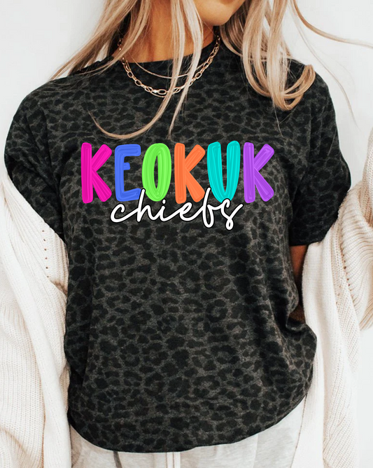 Wild & Bright Leopard Spirit | Keokuk Chiefs