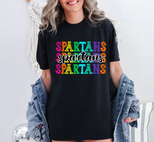 Spartans bright color sketch