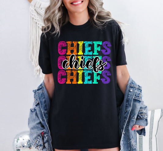 Chiefs bright color sketch