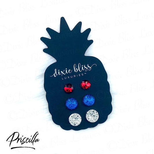 Passion - Dixie Bliss - Trio Stud Earring Set