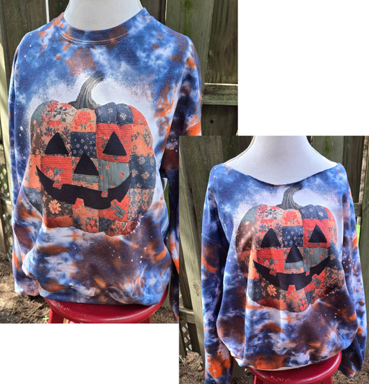 Tie Dye patchwork Pumpkin