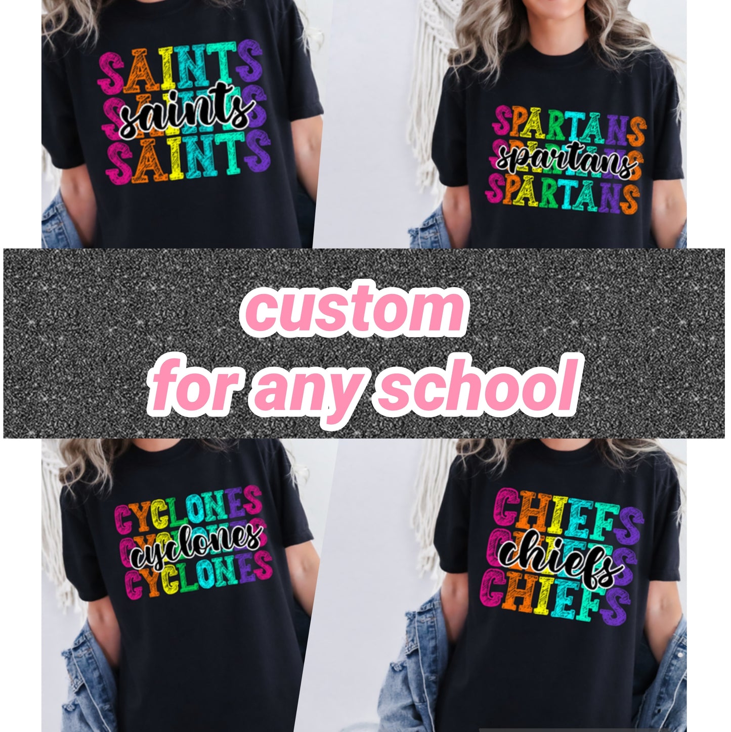 Custom bright color sketch