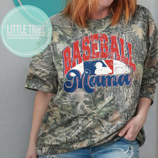 Camo Baseball mama