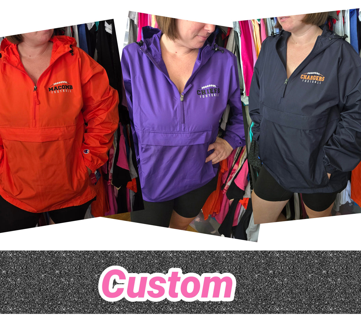 Custom Football Champion Anorak Jacket