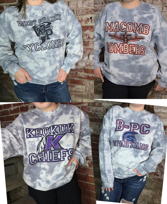 Spirit tie dye distressed