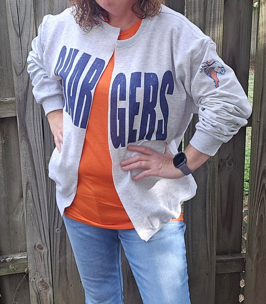 Illini West Chargers Sweatshirt Cardigan