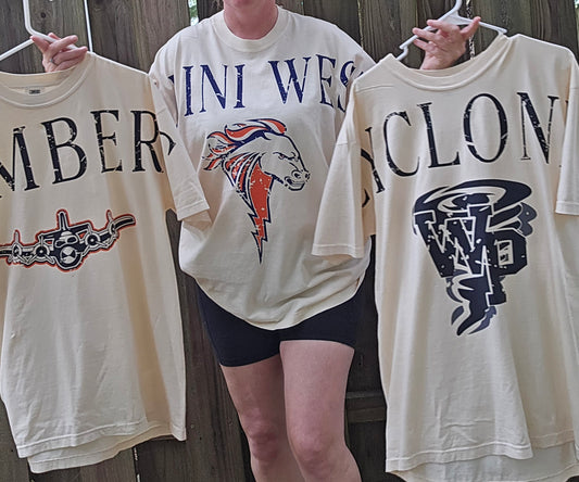 Custom Oversized Distressed