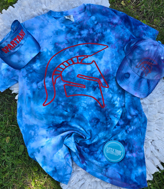 Ice dyed Spartans tshirt