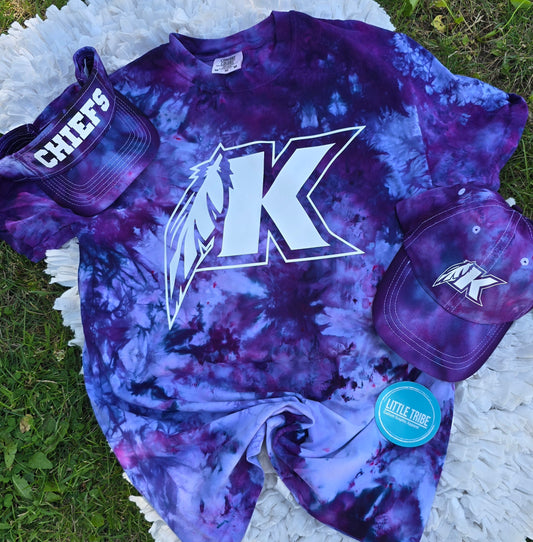 Ice dyed Keokuk Chiefs tshirt