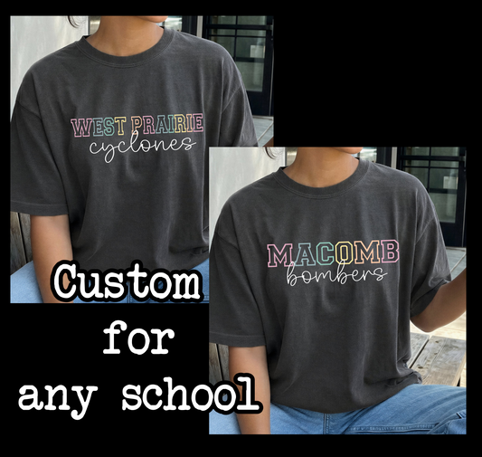 Custom Spirit pastel multi color