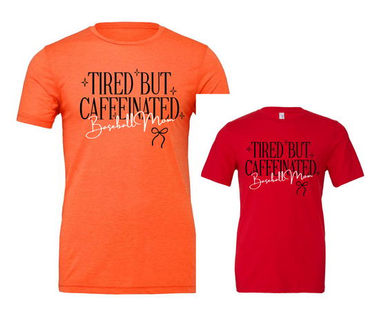 Baseball mom tired but caff.