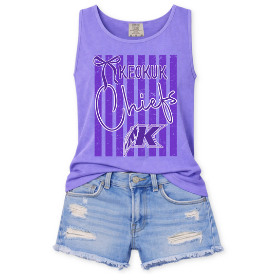 chiefs Striped tone on tone