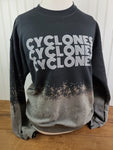 cyclones retro bleached sweatshirt