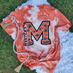 School logo bleached tees