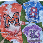 School logo bleached tees
