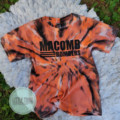 Macomb bombers tie dye